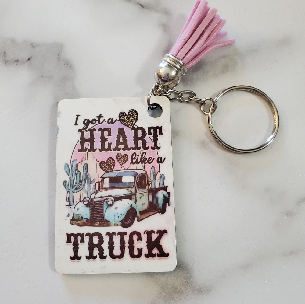 I got a heart like a TRUCK Keychain